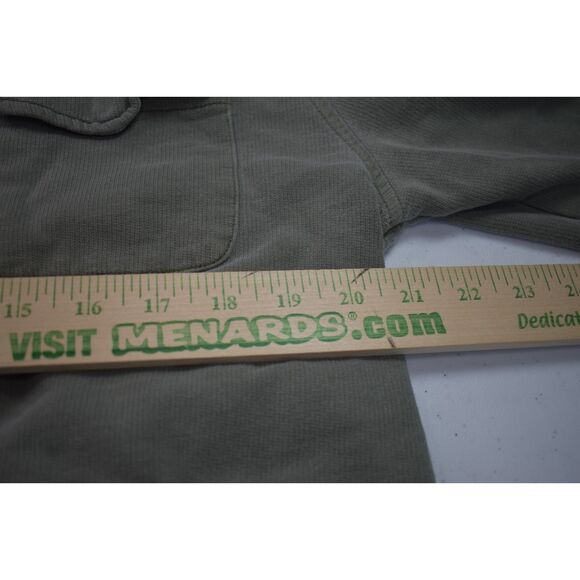 Sanctuary Hooded Ruffle Sleeve Jacket Army Green Casual Full Zip Womens Medium - Picture 7 of 9